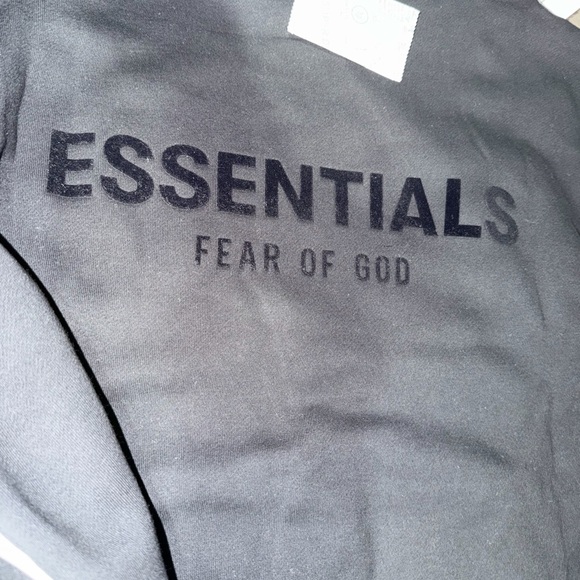 Fear of God Essentials Pullover Hoodie 'Stretch Limo' Black XS - Picture 8 of 8